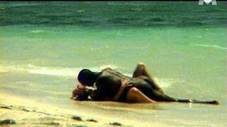 Monika Sweet interracial sex on the beach (SOFTCORE) porn video